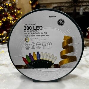 GE Color Choice 300 Ct 62.2-ft Multiffunction White/Multicolor LED Xmas Lights